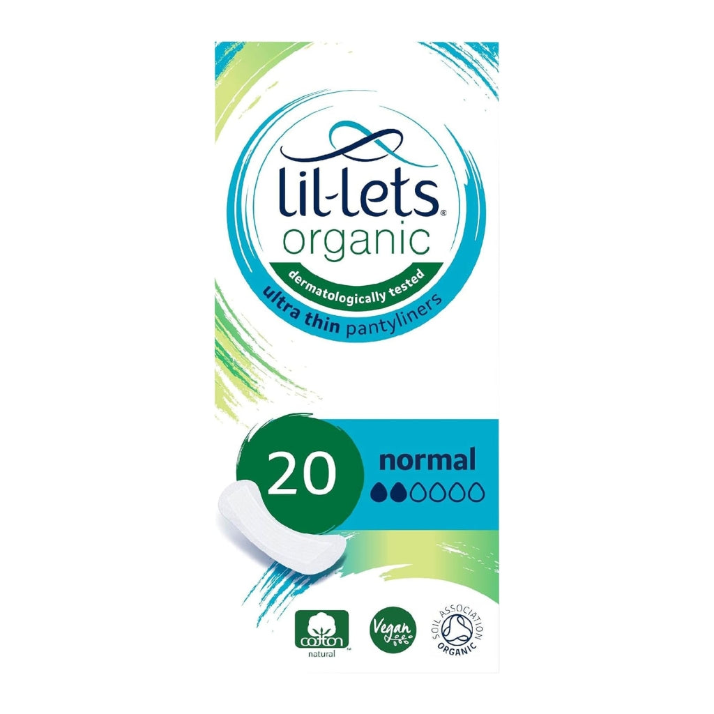 LilLets Organic Cotton Ultra Thin Normal Panty Liners 20s (2 pcs)
