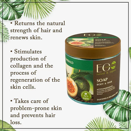 EO-Laboratorie-Organic-emerald-soap-for-body-and-hair-freshness-shine-opened