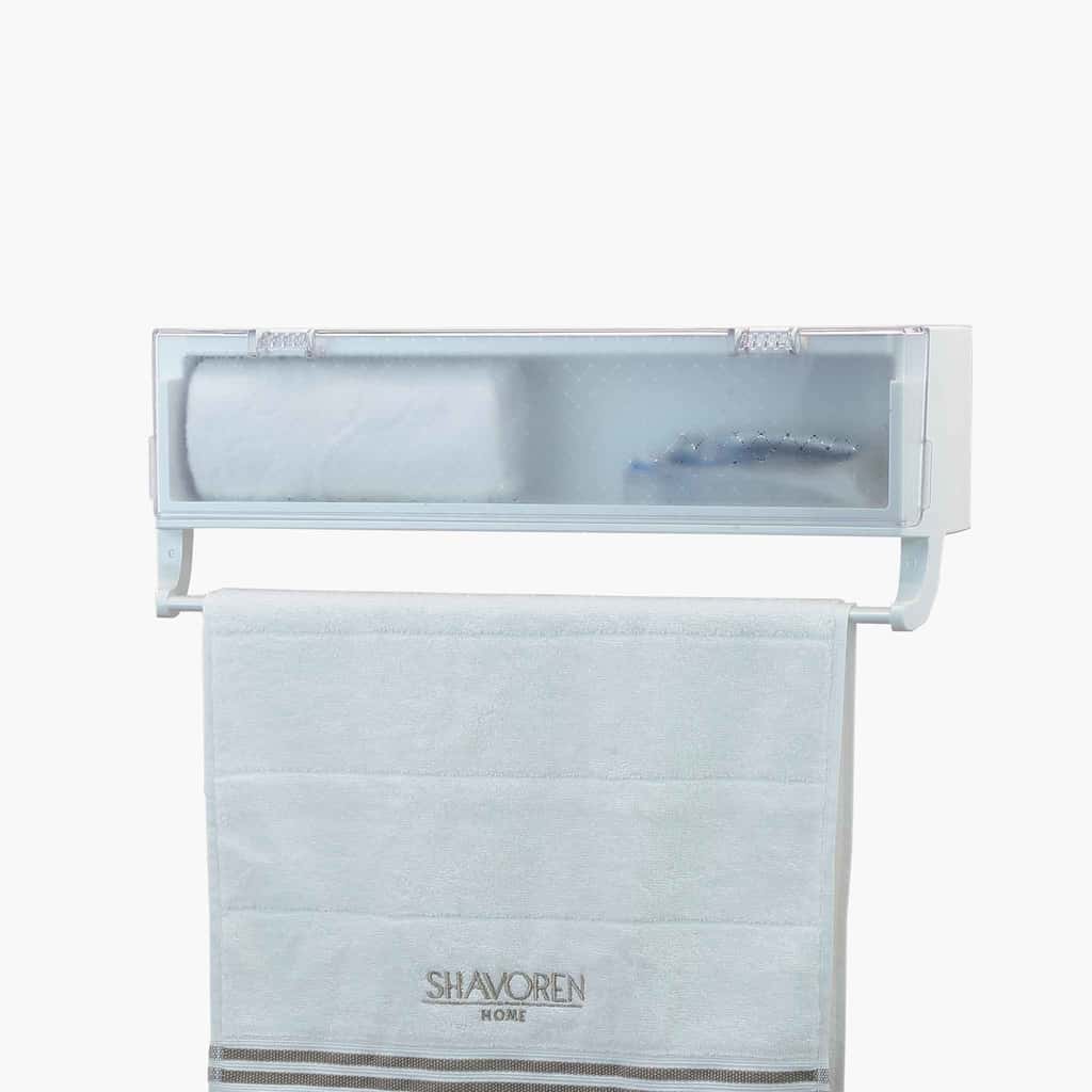 vitapure towel bar with storage accessories