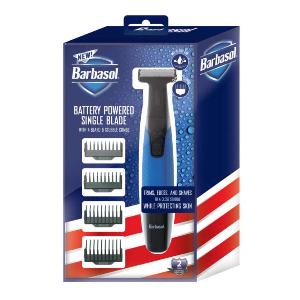 Barbasol Face&Body Single Blade with 4 Beard & Stubble Combs