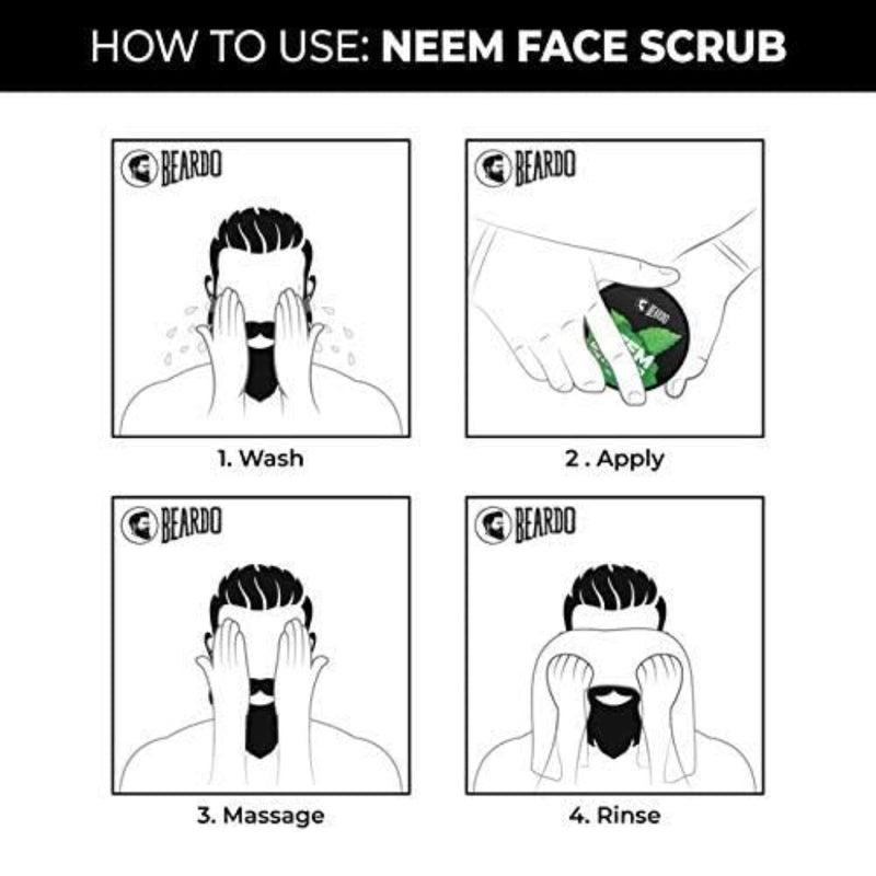 Beardo Neem Face Scrub 100gm (2 pcs)
