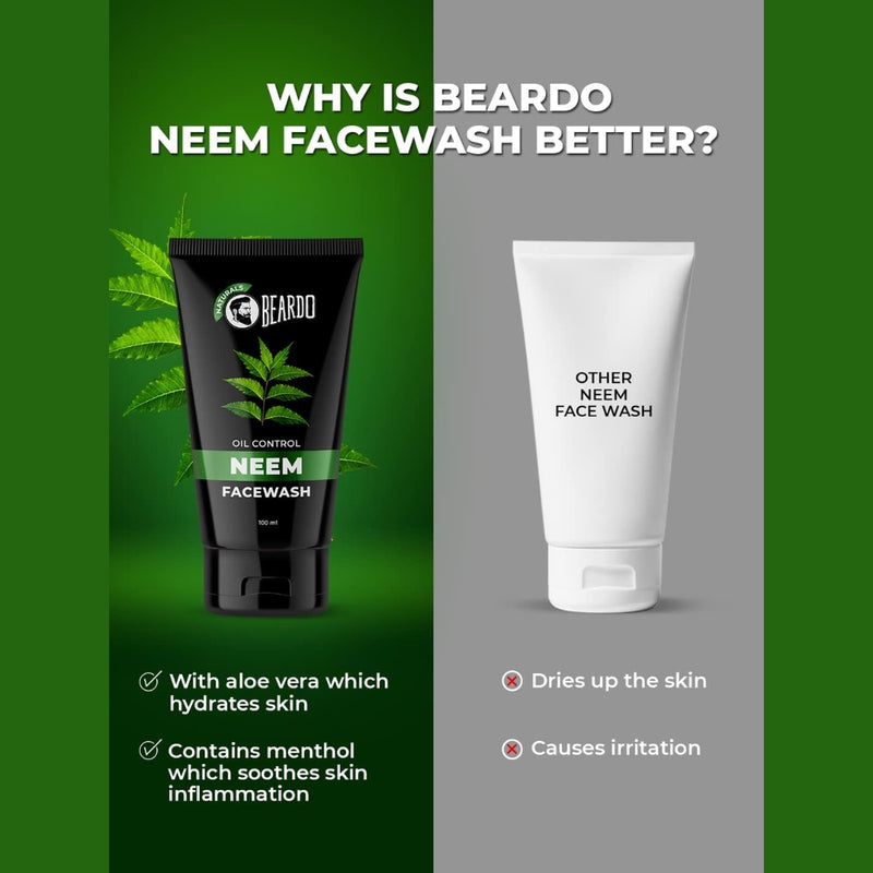 Beardo Neem Face Wash 100ml (2 pcs)