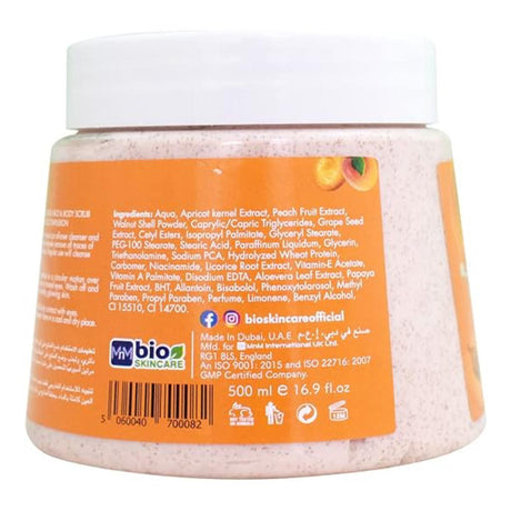 Bio Skincare Apricot & Peach Facial Scrub, 500ml (2 pcs)