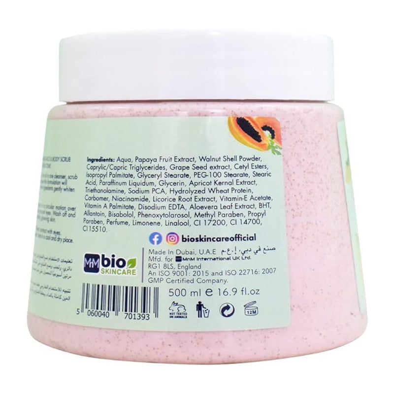 Bio Skincare Face & Body Scrub - Papaya 500ml (2 pcs)