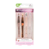 Brushworks HD 4 Piece Combination Tweezer Set - Gold