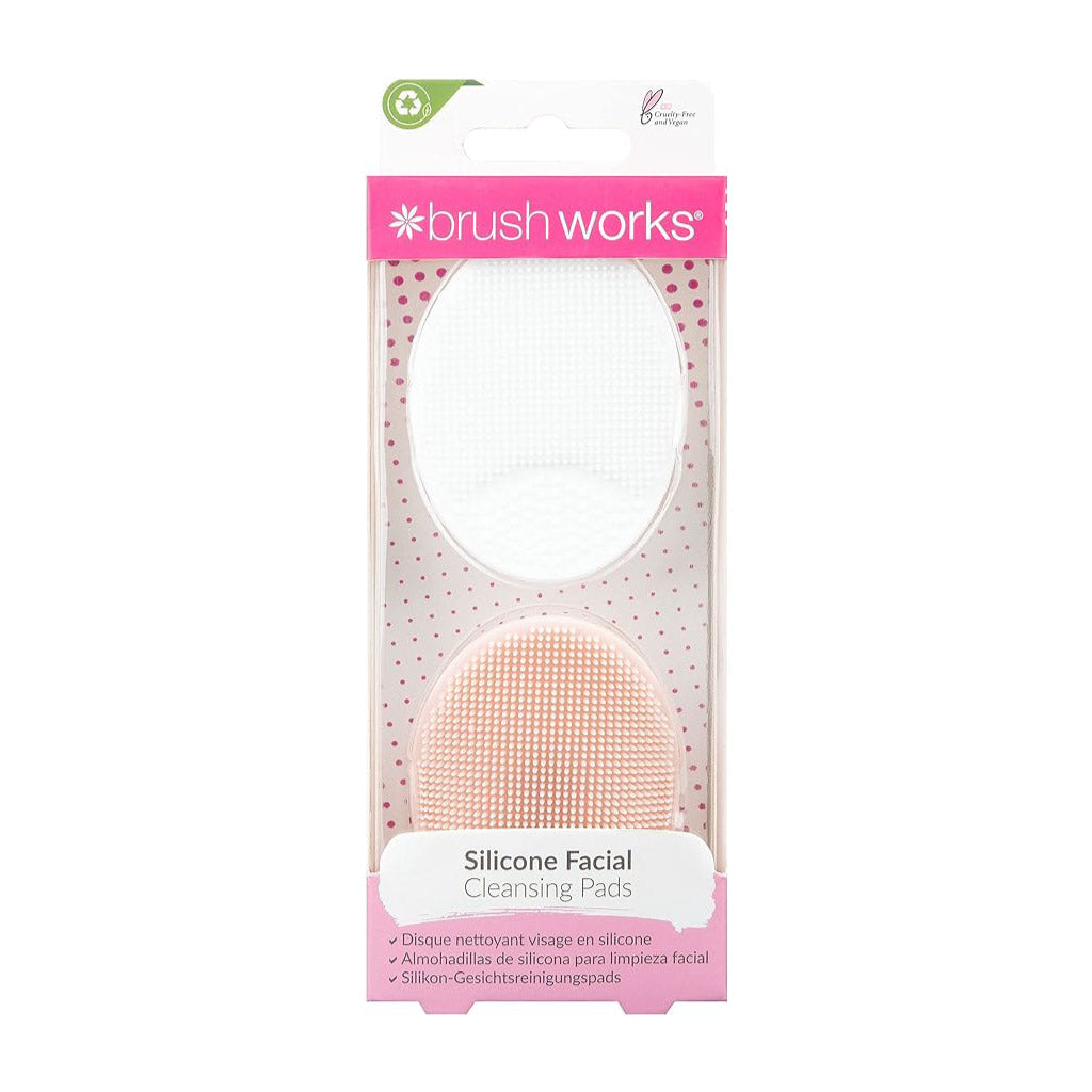 Brushworks Silicone Cleansing Pads - 2 Pack