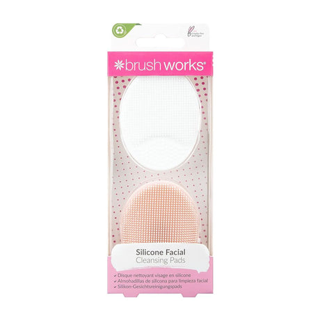 Brushworks Silicone Cleansing Pads - 2 Pack