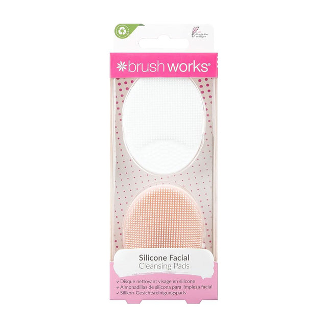 Brushworks Silicone Cleansing Pads - 2 Pack