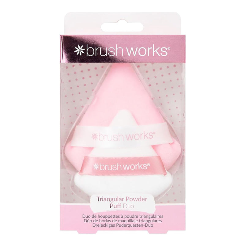 Brushworks Triangular Powder Puff Duo