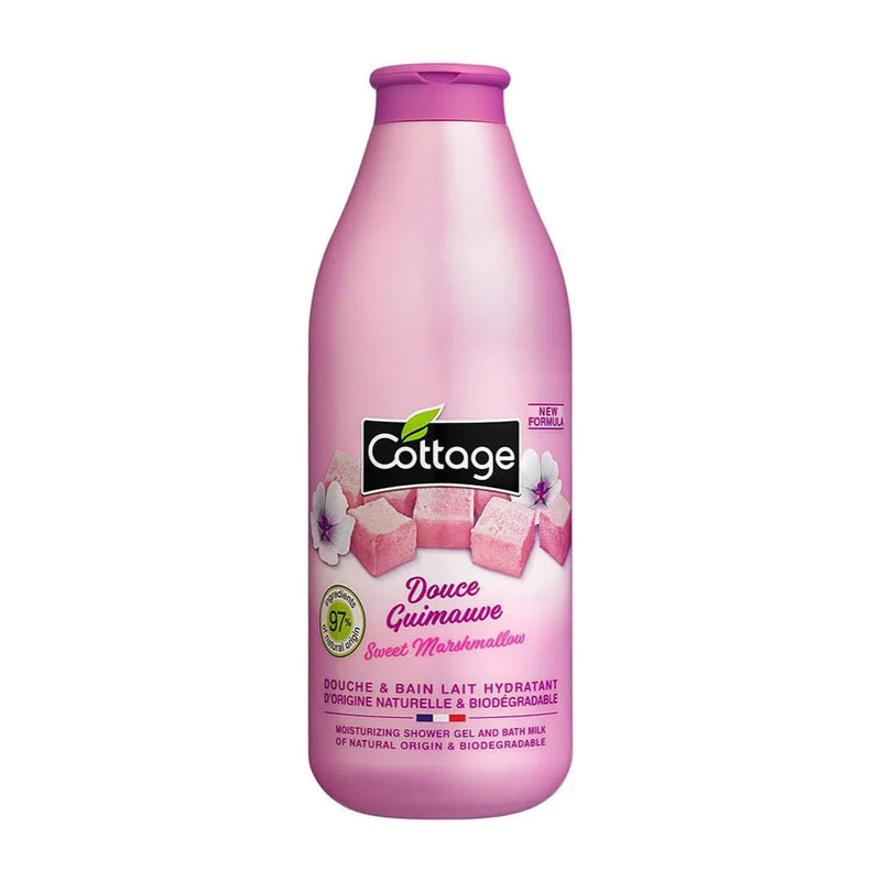 Cottage Moisturizing Shower Gel & Bath Milk- Sweet Marshmallow 750ml (3 pcs)