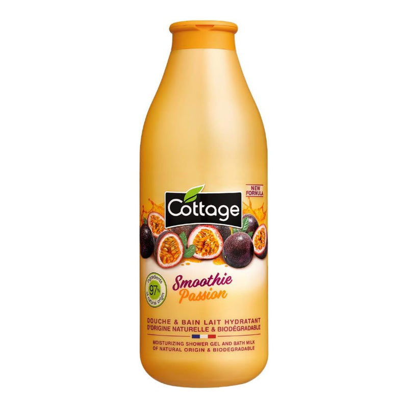 Cottage Moisturizing Shower Gel & Bath Milk - Smoothie Passion 750ml (3 pcs)