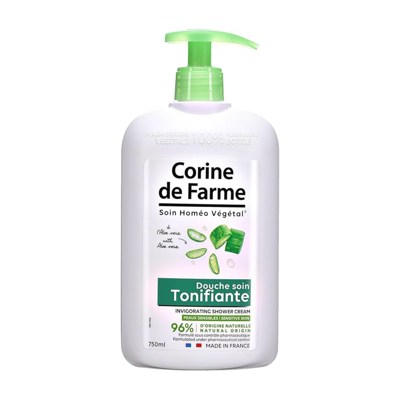 Corine De Farme Shower Cream - Aloe Vera, 750ml (2 packs)