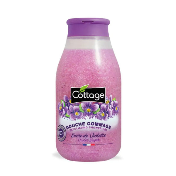 Cottage Exfoliating Shower Gel - Violet Sugar 270ml (4 pcs)