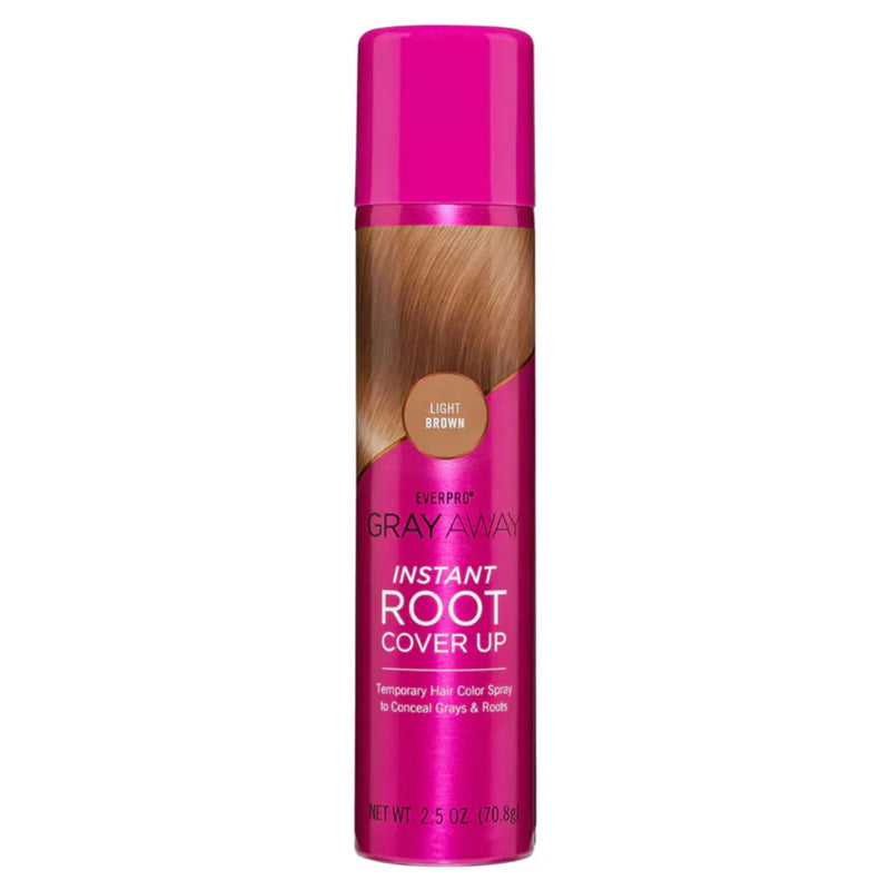 Gray Away Instant Root Cover Up Hair Spray Light Brown 70.8g (2 pcs)