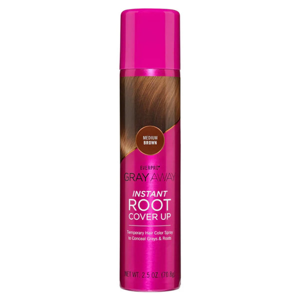 Gray Away Instant Root Cover Up Hair Spray Medium Brown 70.8g (2 pcs)