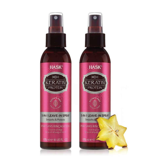 Hask Keratin Protein 5 in 1 Leave-In Spray 175ml (2 pcs)