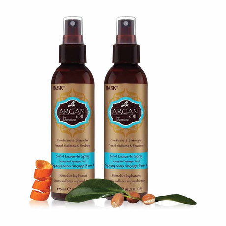 Hask Argan Oil 5 in 1 Leave-In Spray 175ml (2 pcs)