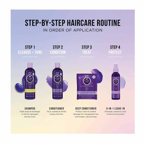 Hask Blonde Care Purple Shampoo 355ml (2 pcs)