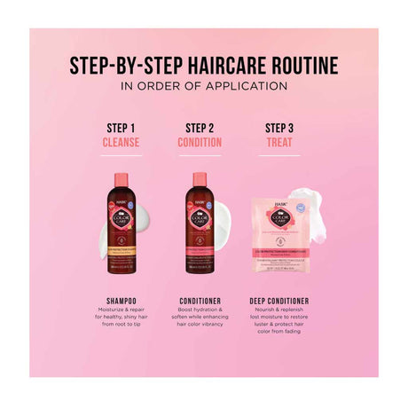Hask Color Care Rose & Peach Color Protection Deep Conditioner Packette 50g (5 pcs)