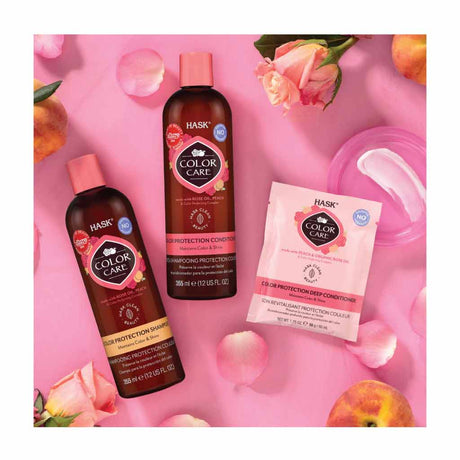 Hask Color Care Rose & Peach Color Protection Deep Conditioner Packette 50g (5 pcs)