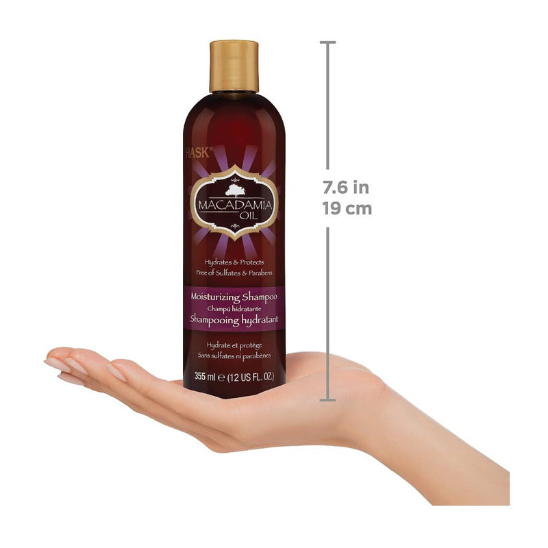 Hask Macadamia Oil Moisturizing Shampoo 355ml (2 pcs)