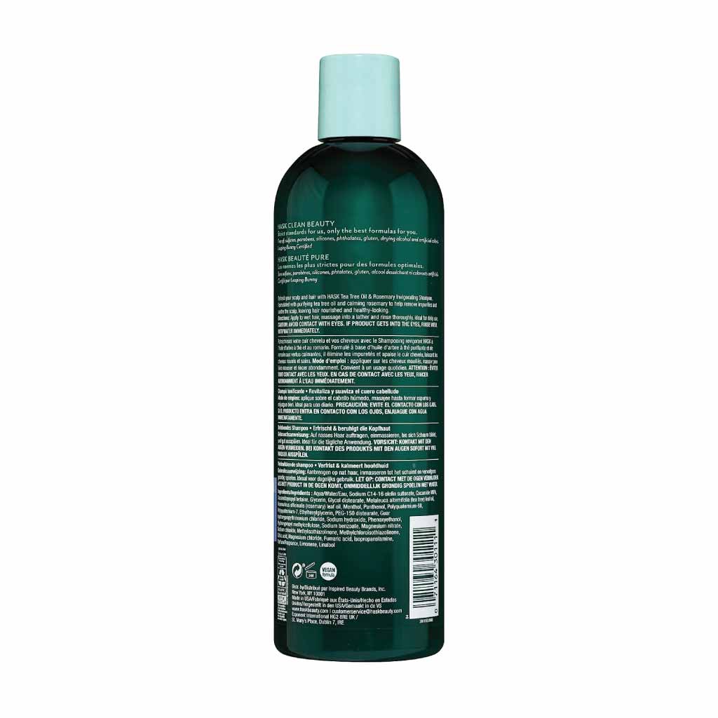 Hask Tea Tree Oil & Rosemary Shampoo 355ml (2 pcs)