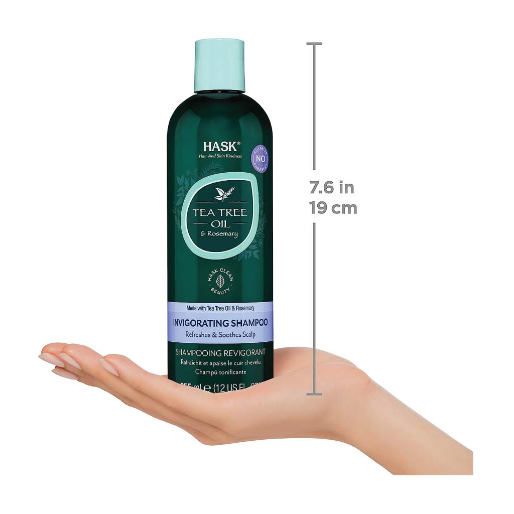 Hask Tea Tree Oil & Rosemary Shampoo 355ml (2 pcs)