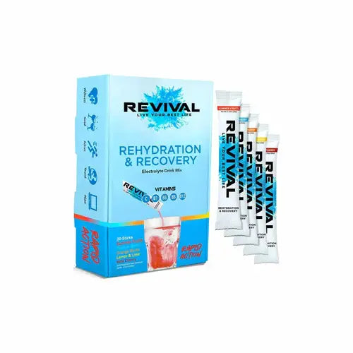 Revival Rapid Rehydration Electrolytes Powder - Supplement Drink  - 30 Pack