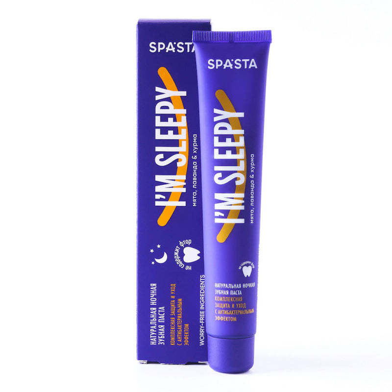 Spasta Natural Night Toothpaste - Complex Care With Antibacterial Effect, 90ml