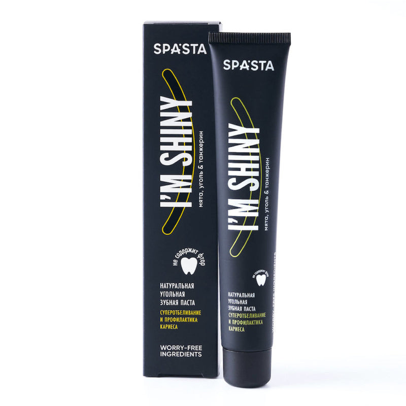 Spasta Natural Charcoal ToothpasteI - Super Whitening And Decay Prevention, 90ml