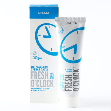 Spasta Fresh O'clock Natural Toothpaste for Caries Prevention & Fresh Breath, 90ml