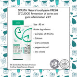 Spasta Fresh O'clock Natural Toothpaste for Caries Prevention & Gum Healing, 90ml