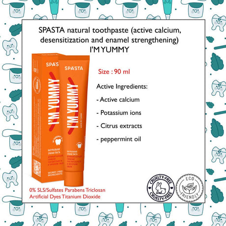 Spasta Fresh O Clock Natural Toothpaste, 90ml