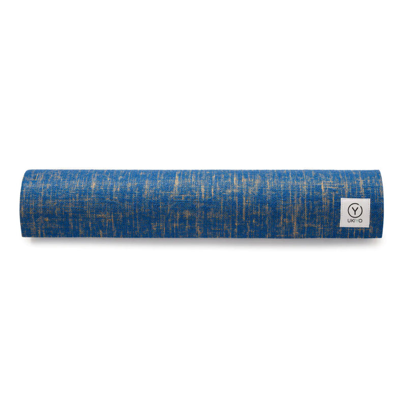 The 5mm Jute - Textured Yoga Mat Blue