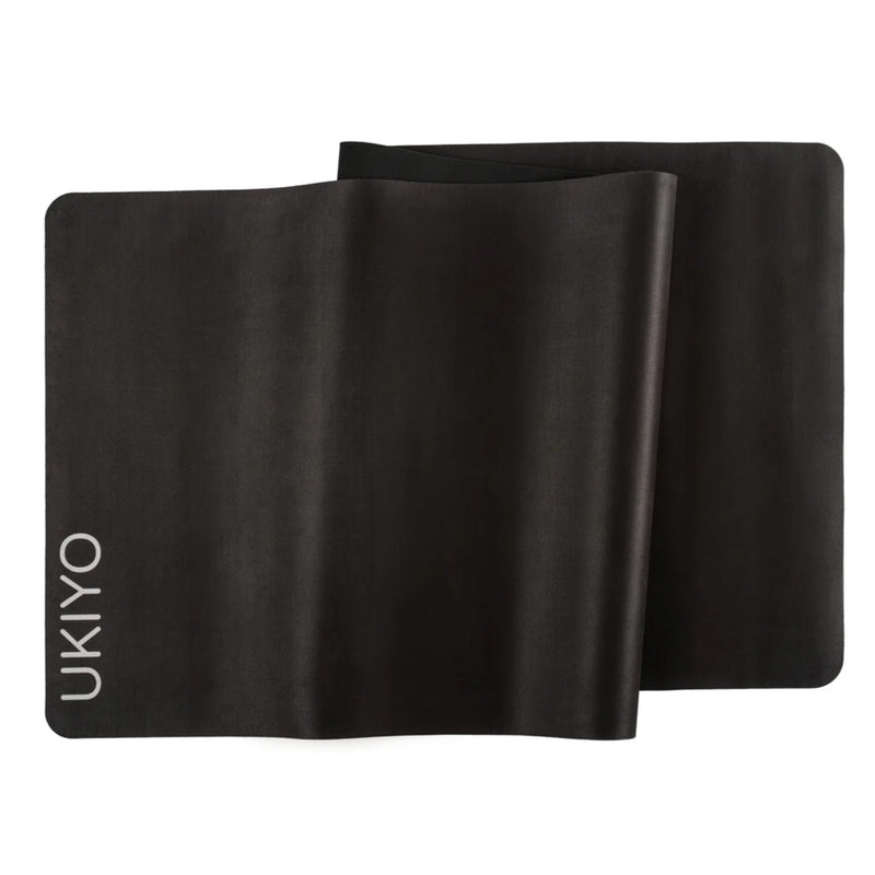 The Suede - Natural Rubber Yoga Mat Black