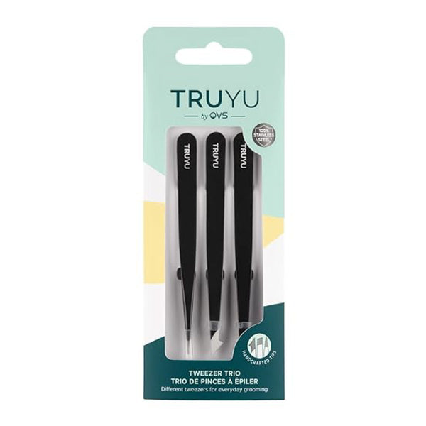 Truyu by QVS 3 Tweezer Tips (Point,Combo,Slant) (2 pcs)