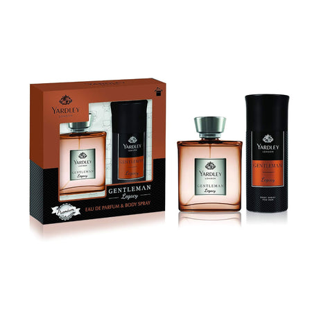 Yardley Gentleman Legacy 100Ml Edt + Bodyspray 150Ml Free