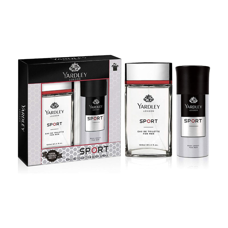 Yardley Sport EDT 100ml + Body Spray 150ml Gift Pack