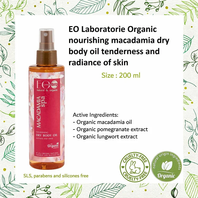 EO-Laboratorie-Organic-nourishing-macadamia-dry-body-oil-tenderness-and-radiance-of-skin-ingredients