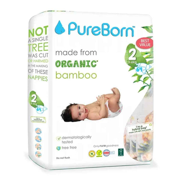 PureBorn-Size-2-value-pack-3-to-6Kg-64-pcs---Tropic