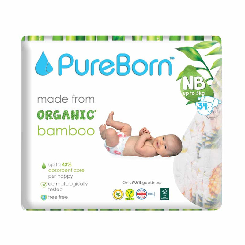 Pureborn---Newborn-Single-Nappies-0-5kg---34pcs--Leopard-3