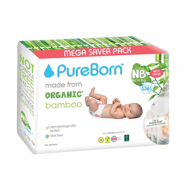 pureborn-newborn-value-pack-nappies-0-5kg-136pcs-leopard-2
