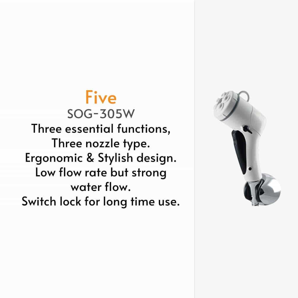 vitapure five multi purpose showerhead