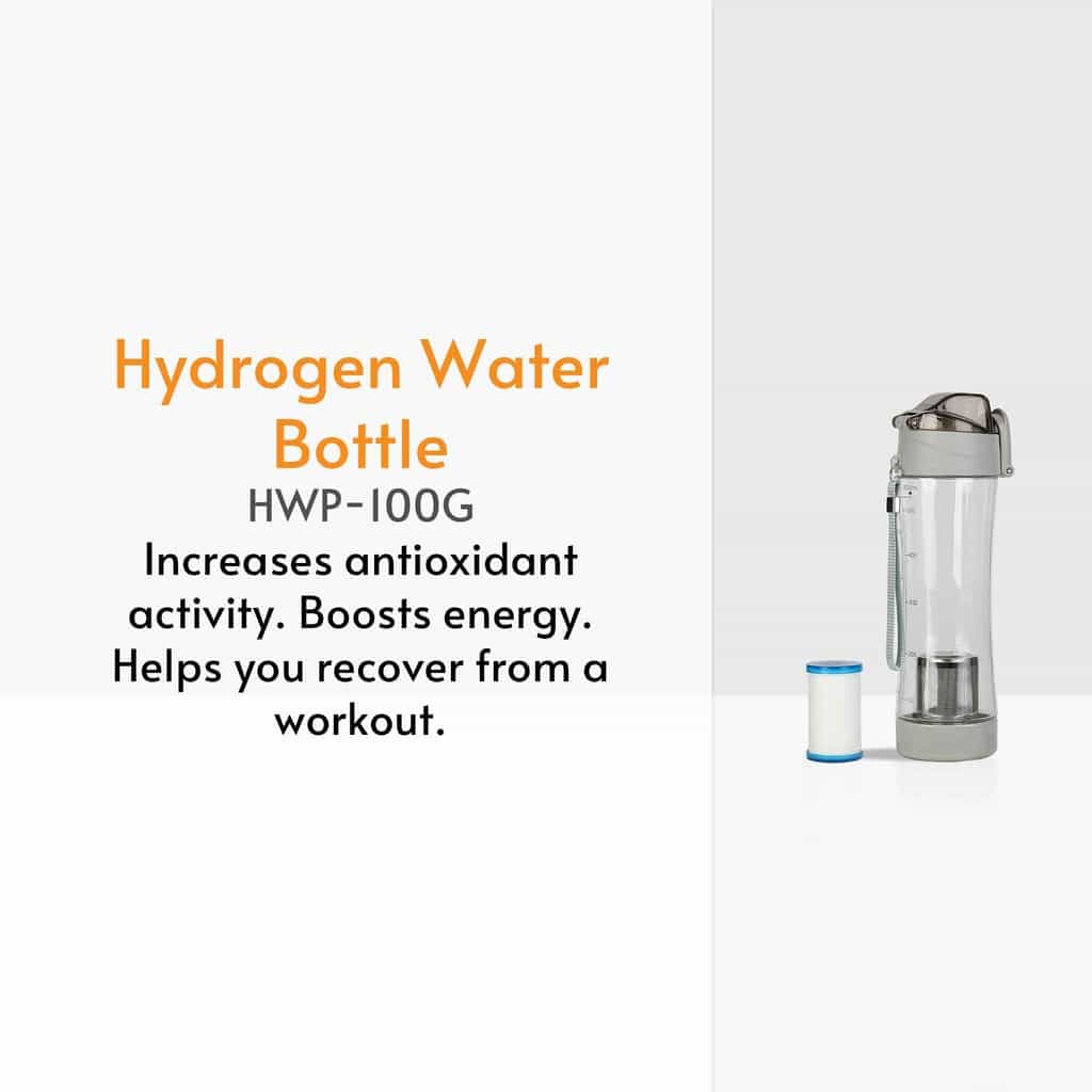 vitapure hydrogen water bottle gray hydrogen series