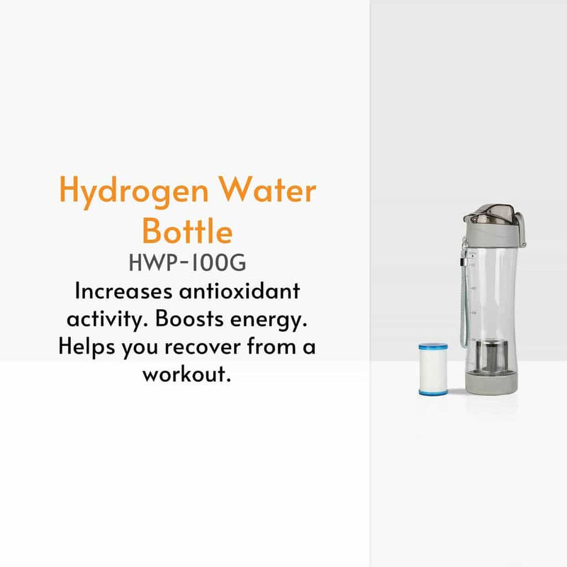 vitapure hydrogen water bottle gray hydrogen series