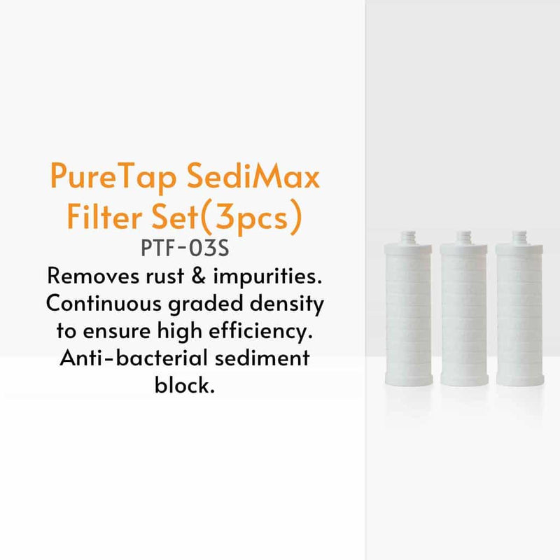 vitapure puretap sedimax filter set universal filter refill