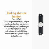 vitapure sliding shower holder accessories