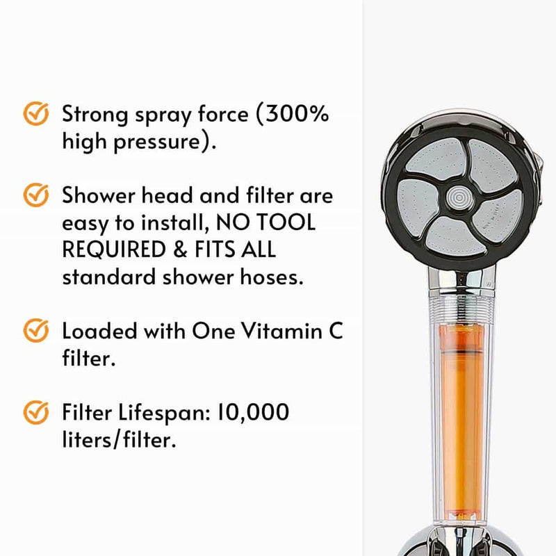 vitapure tornado vitamin c showerhead filter
