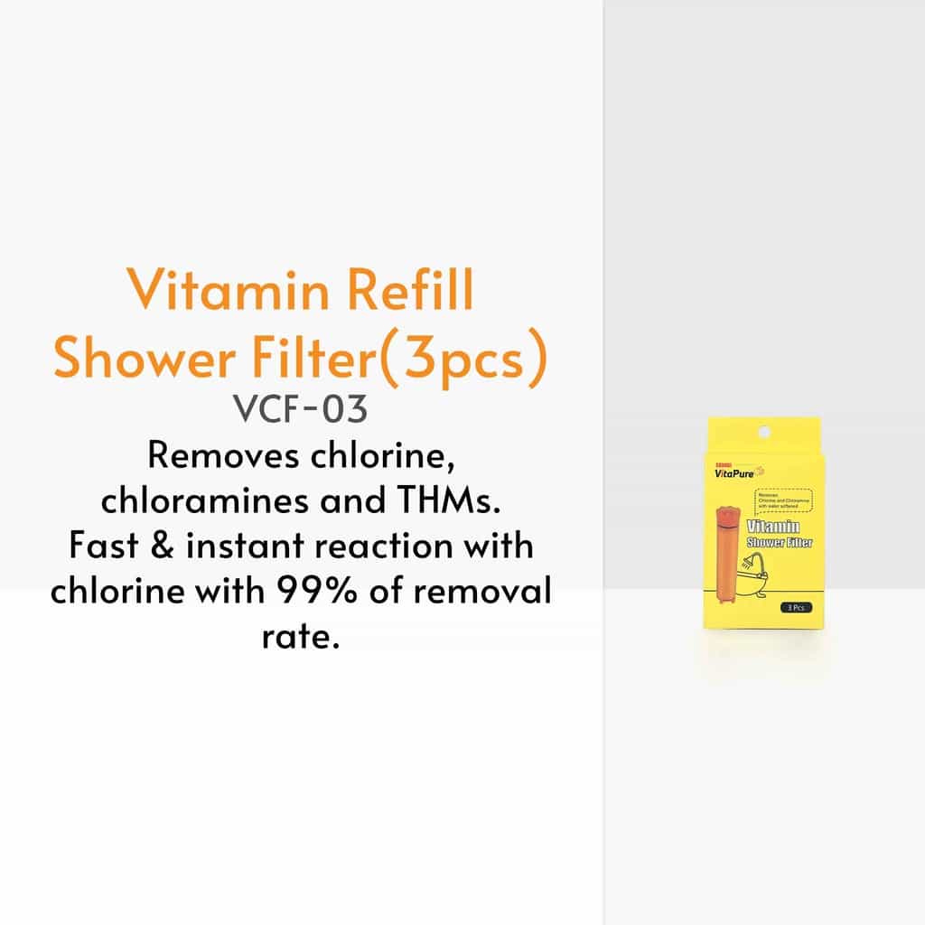 vitapure vitamin c filter 3pcs showerhead refill filter